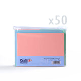 Įvairių spalvų pastelinės atvirutės (225 g/m²) ir vokai (100 g/m²)