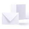White Smooth Cards & Envelopes Pack White 148x210 mm + 162x229 mm
