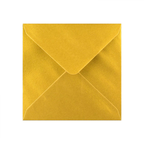 Zlatá metalická obálka 130x130 mm