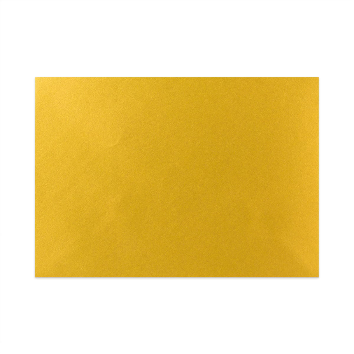 Metāliski zelta krāsā gumijota V-veida apsveikuma kartītes aploksne (133 x 184 mm)