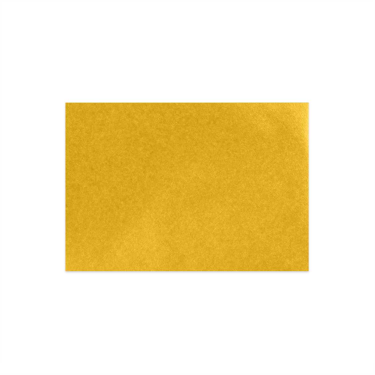 Metāliski zelta krāsā gumijota V-veida apsveikuma kartītes aploksne (70 x 100 mm)