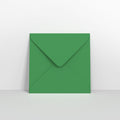 Dark Green Coloured Gummed V Flap Envelopes