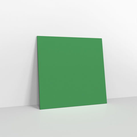 Dark Green Coloured Gummed V Flap Envelopes
