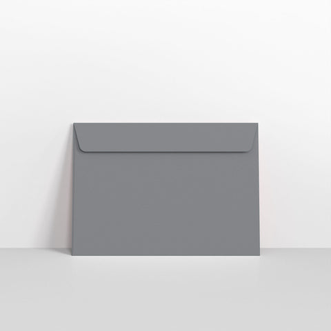 Dark Grey Coloured Peel and Seal Envelopes