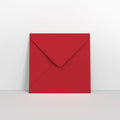 Dark Red Coloured Gummed V Flap Envelopes