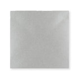 Metallisk sølvkonvolut 140x140 mm
