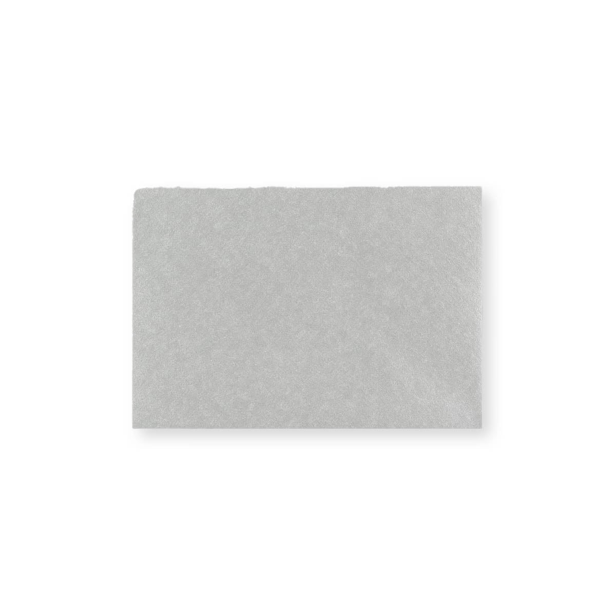 Plic pentru felicitări V-Flap din gumă argintie metalizată (70 x 100mm)
