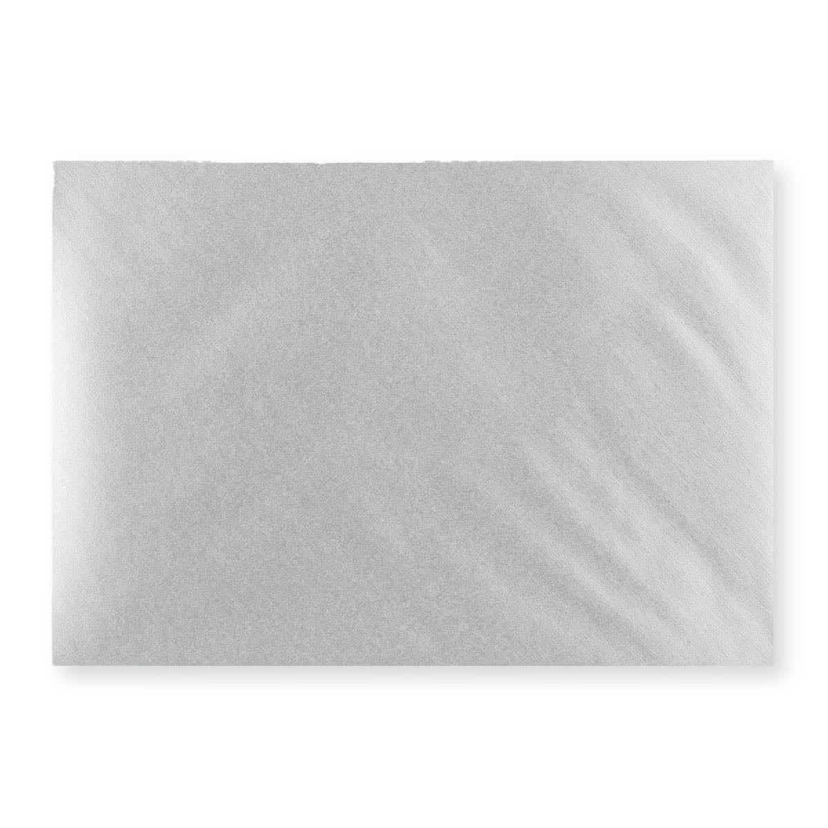 C5 metāliski sudraba krāsas gumijota V-veida aploksne apsveikumiem (162 x 229 mm)