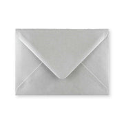 C6 Metallic Silver Gummed V-Flap Greetings Envelope (114 x 162mm)