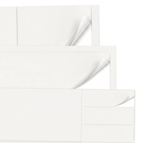 Weiße Etiketten Packungen L - 100 Blatt