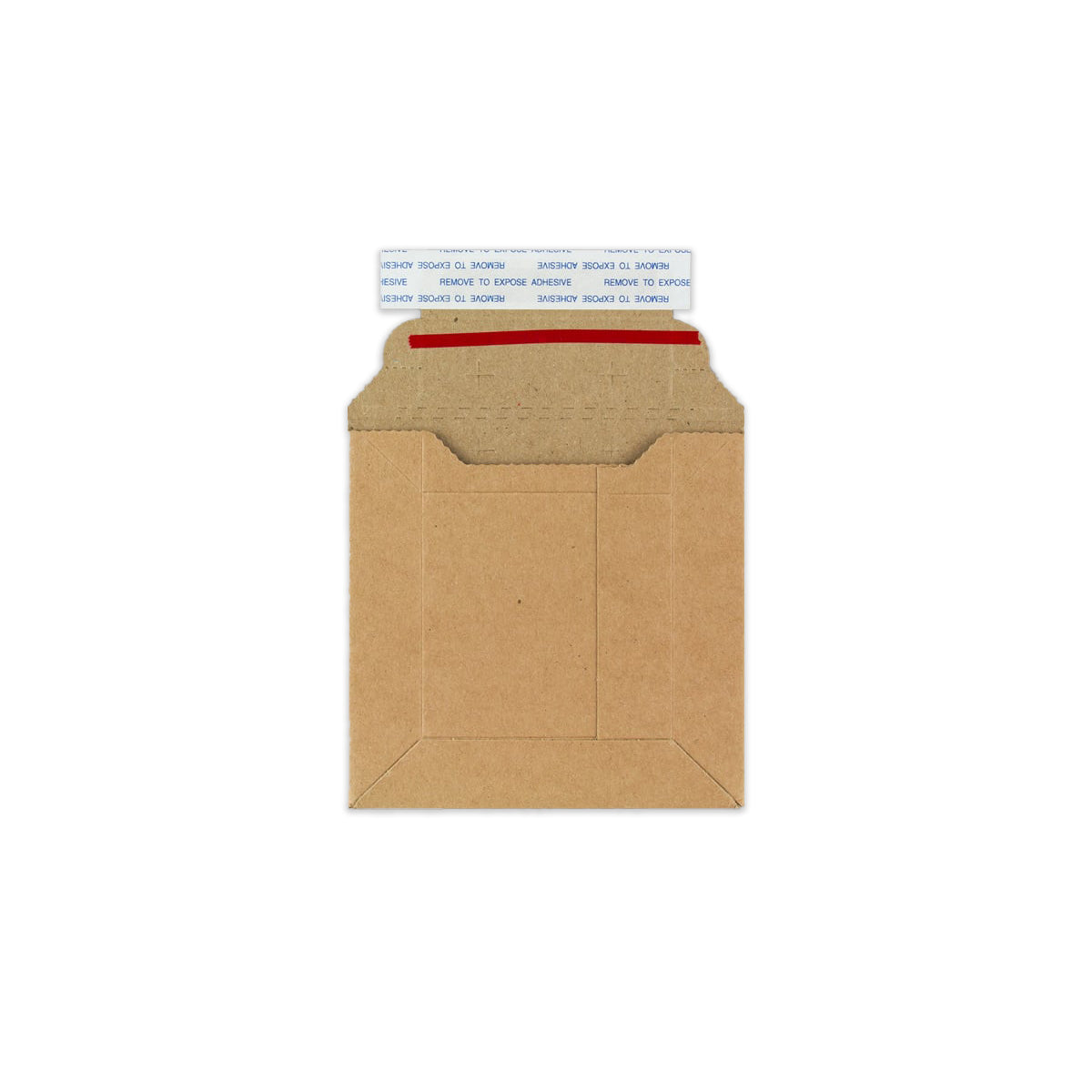 Manilas brūns atplēšams un aizzīmogojams cietā kartona pasta aploksnes (120 x 120 mm)