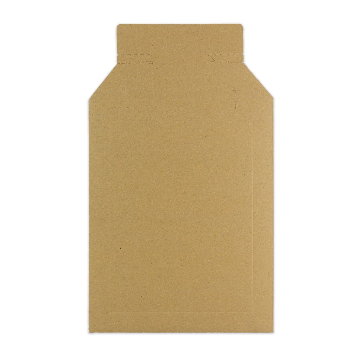 Manilas brūns atplēšams un aizzīmogojams cietā kartona pastkastes aploksne (265 x 210 mm)