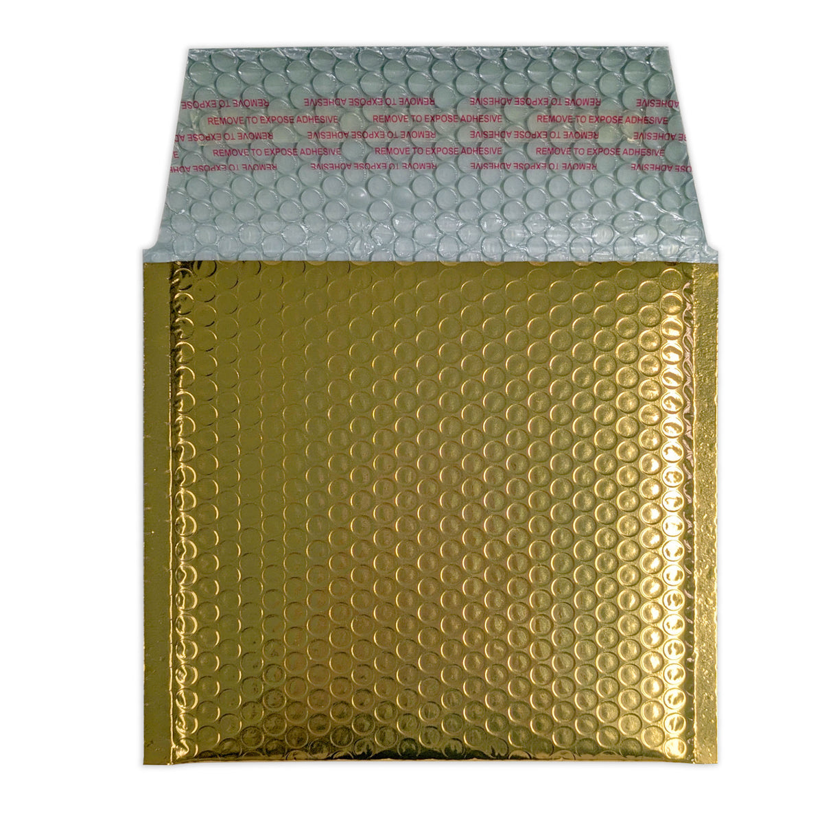 Envelopes almofadados com bolha metálica brilhante