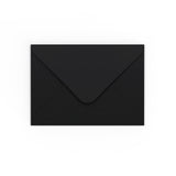 B6 Plic negru gumat cu clapetă în V (125 x 175 mm)