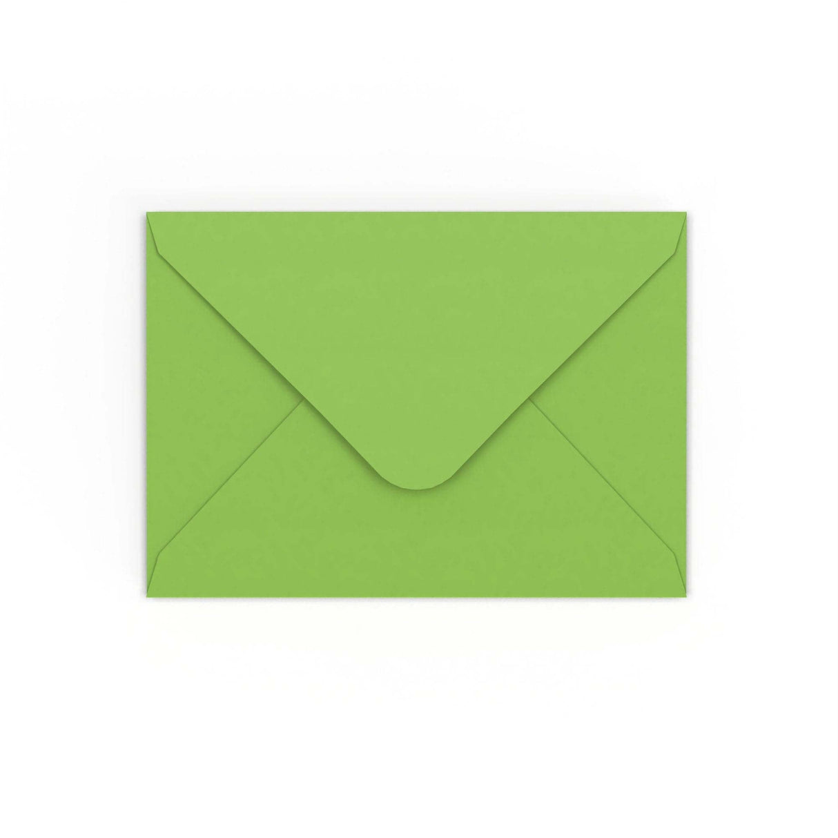 Vidēji zaļa gumijota V-veida aploksne (125 x 175 mm)