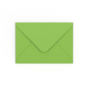 Mid Green Gummed V-Flap Envelope (125 x 175mm)