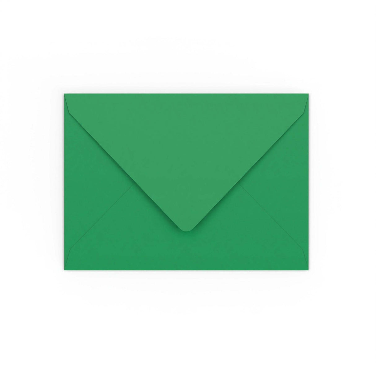 Plic cu clapetă în V gumat verde închis (133 x 184mm)