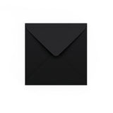Plic negru gumat cu clapetă în V (140 x 140 mm)
