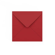 Dark Red Gummed V-Flap Envelope (140 x 140mm)