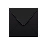Plic negru gumat cu clapetă în V 155×155 mm