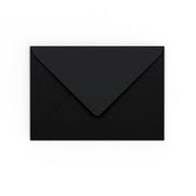 C6 Black Gummed V-Flap Envelope (114 X 162 mm)