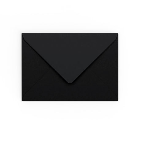 C6 Black Gummed V-Flap Envelope (114 X 162 mm)