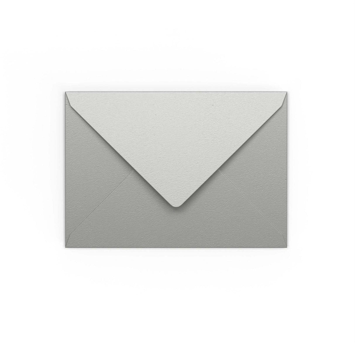 C6 sudraba gumijota V-veida aploksne (114 x 162 mm)