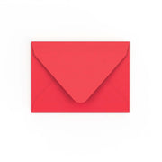 C7 Bright Red Gummed V-Flap Envelope (82 x 113mm)