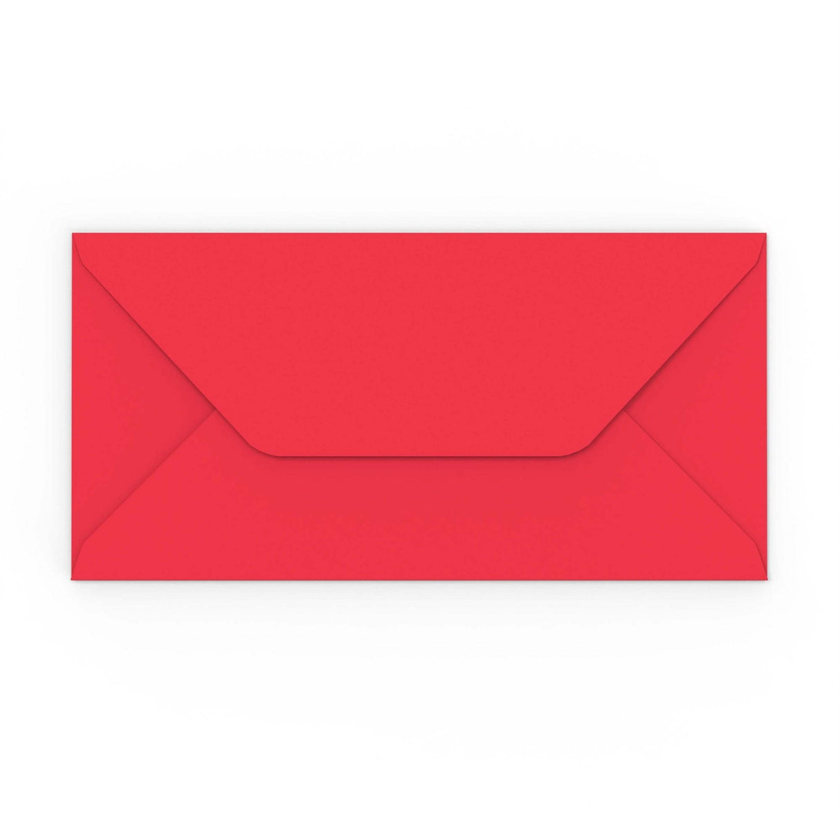 DL roșu închis Gummed V-Flap Envelope (110 x 220mm)