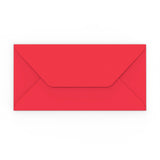 DL roșu închis Gummed V-Flap Envelope (110 x 220mm)
