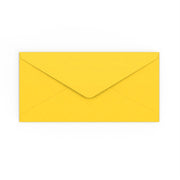 DL Mid Yellow Gummed V-Flap Envelope (110 x 220mm)