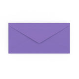 DL violeta gumijota V-veida aploksne (110 x 220 mm)