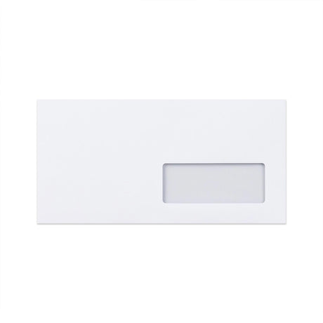 110x220mm DL Bijeli novčanik oguliti i zatvoriti Rh Prozor (35x90mm 18up 19rhs) 120 g/m2 Neprozirne omotnice za sivo pranje