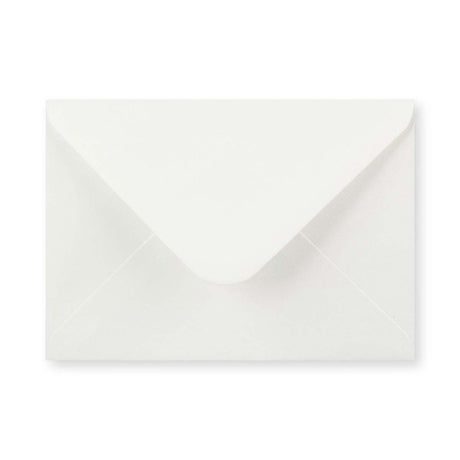 133x184mm Bela položena denarnica Gumirano Plain 100gsm kuverte
