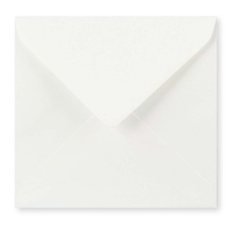 155x155mm Bela položena kvadratna gumirana navadna ovojnica 100gsm