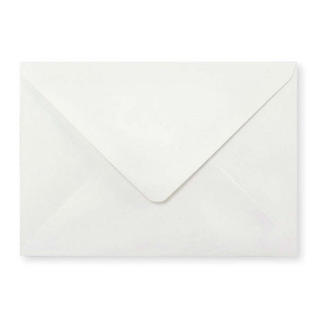 162x229mm C5 Bela položena denarnica Gumirano Plain 100gsm kuverte