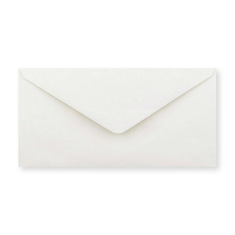 110x220mm DL Bela položena denarnica Gumirano Plain 100gsm kuverte