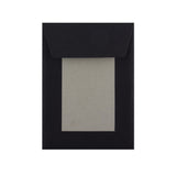 C6 Μαύρο χαρτόνι πίσω, φάκελος Peel & Seal (162 x 114mm)