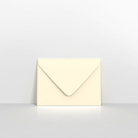 Ivory Coloured Gummed V Flap Envelopes