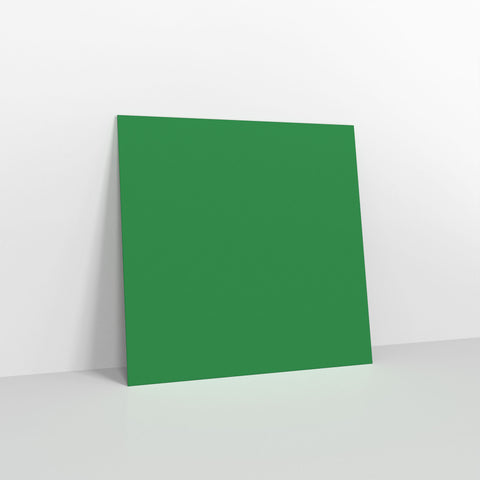 Tmavo zelené farebné obálky na odlepovanie a zatváranie
