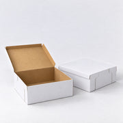 White Cardboard Boxes White 200 x 200 x 80 mm