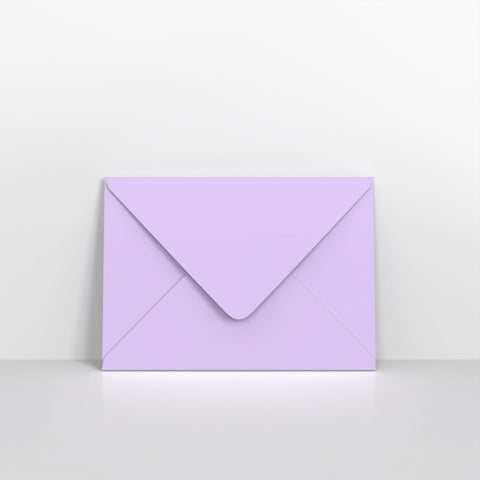 Lilac Lustre Coloured Gummed Greeting Card V Flap Envelopes