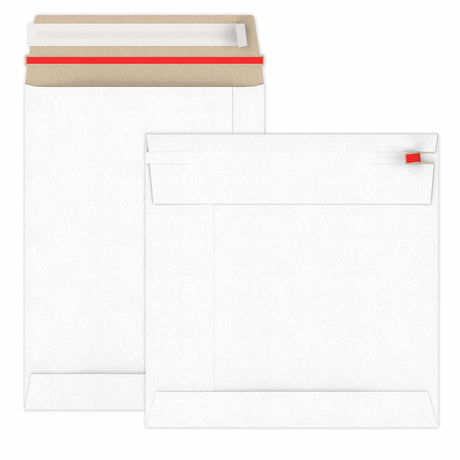 Buste rigide in cartone bianco