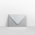 Metallic Silver Coloured Gummed V Flap Envelopes