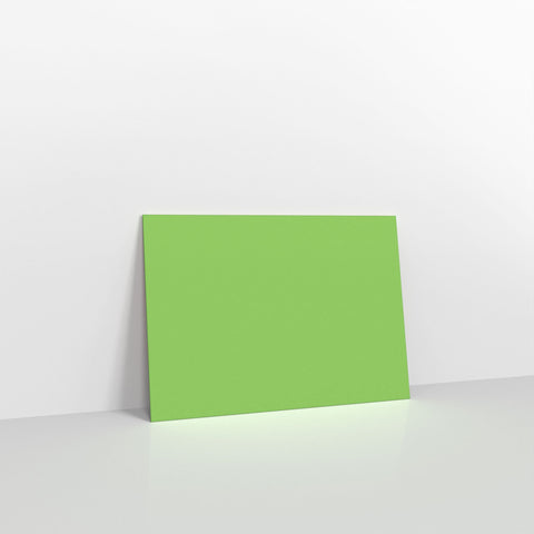 Mid Green Coloured Gummed V Flap Envelopes