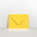 Mid Yellow Coloured Gummed V Flap Envelopes