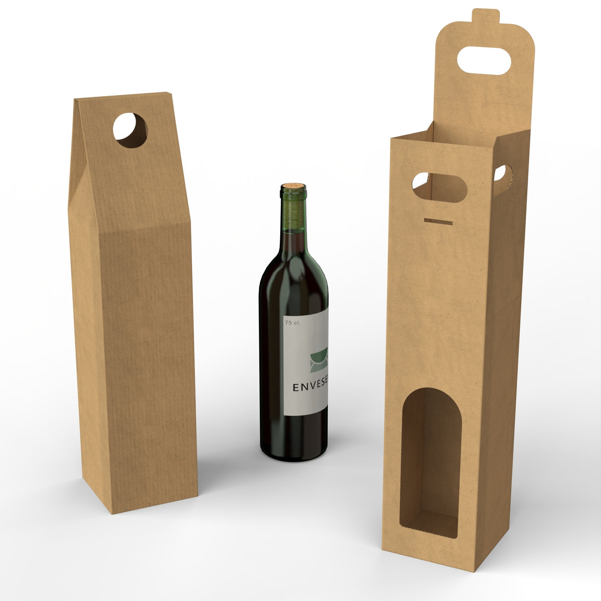 Carton Sticlă de vin Caz