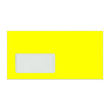 110x220 mm (DL) Neon Geel Envelop met Venster