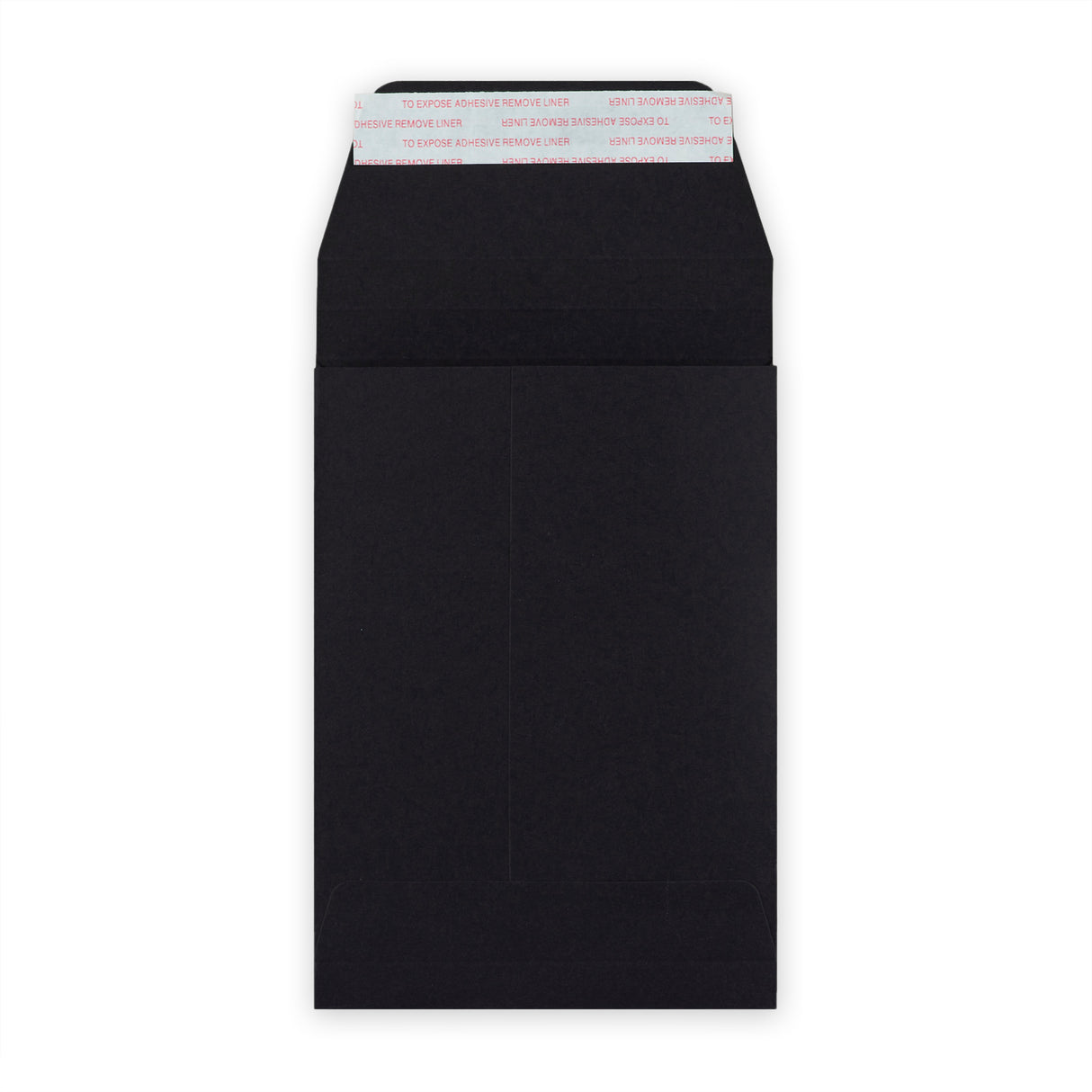 C6 Negru Peel & Seal Gusset Envelope (114 x 162 x 25mm)