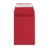 Mørkerød post-marque-konvolut med kile 162x114x25 mm (C6)